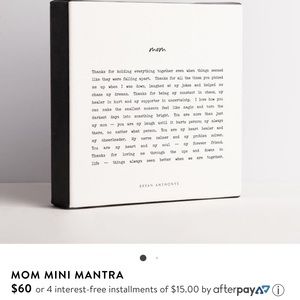 Mini Mom Mantra Canvas